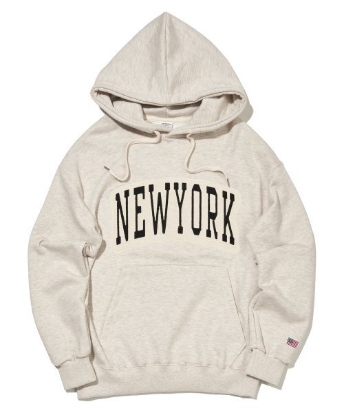 PAPERBOY(ペーパーボーイ)の「チェーンニューヨークフードパーカー-オートミール(パーカー・レディース・その他・LARGE/MEDIUM/SMALL/X-LARGE)」の1枚目の写真