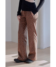 AFTERHOURS（アフターアワーズ）の「LEOPARD BOOTS CUT BANDING PANTS (BROWN)（スウェットパンツ）」