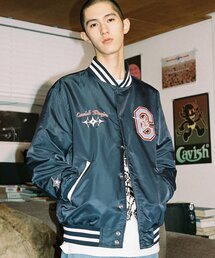 Cavish（カビシ）の「CVS BASEBALL JACKET NAVY(CV2ESUJ240A)（スタジャン）」