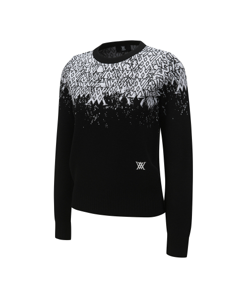 ANEW GOLF（アニューゴルフ）の「WOMEN SP GRADATION PATTERN SWEATER_BK（ニット/セーター・レディース・その他・MEDIUM/X-SMALL/SMALL）」の3枚目の写真