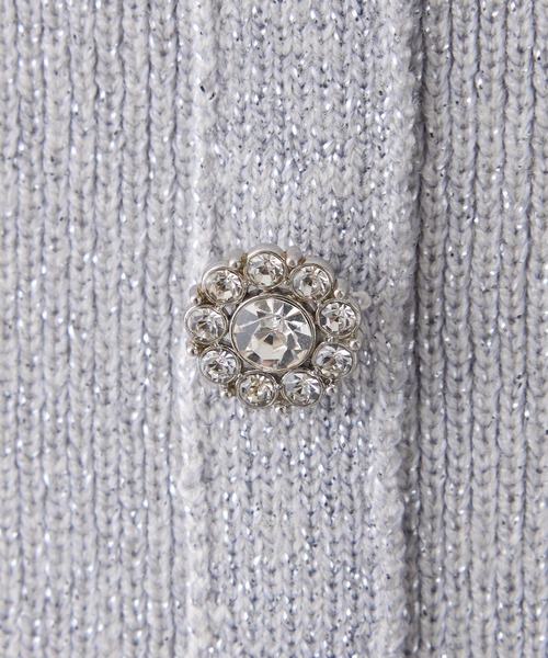 one after another NICE CLAUP（ワンアフターアナザーナイスクラップ）の「【Twinkle collection】アンサンブルニット（アンサンブル・レディース・ブラック/アイボリー/サックスブルー・FREE）」の6枚目の写真