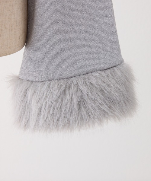 one after another NICE CLAUP（ワンアフターアナザーナイスクラップ）の「【Twinkle collection】アンサンブルニット（アンサンブル・レディース・ブラック/アイボリー/サックスブルー・FREE）」の7枚目の写真