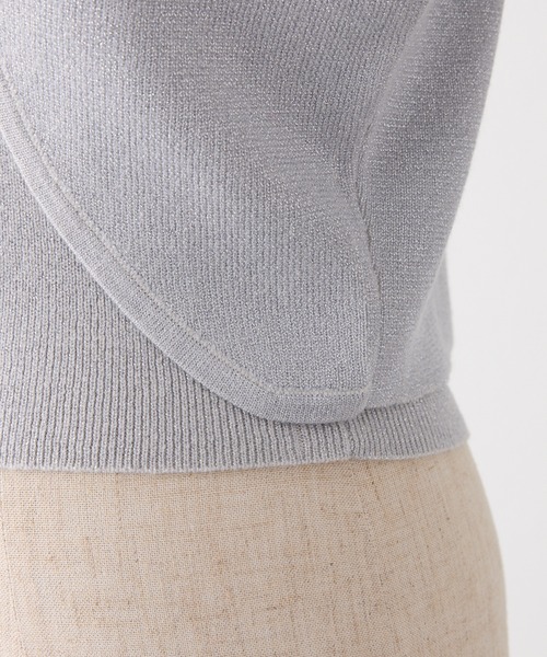 one after another NICE CLAUP（ワンアフターアナザーナイスクラップ）の「【Twinkle collection】アンサンブルニット（アンサンブル・レディース・ブラック/アイボリー/サックスブルー・FREE）」の8枚目の写真