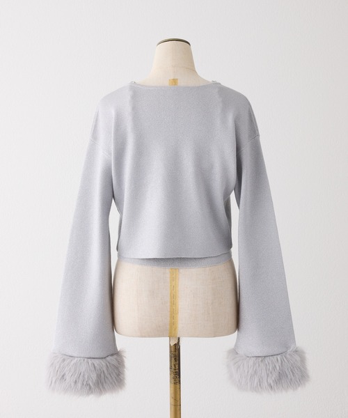 one after another NICE CLAUP（ワンアフターアナザーナイスクラップ）の「【Twinkle collection】アンサンブルニット（アンサンブル・レディース・ブラック/アイボリー/サックスブルー・FREE）」の10枚目の写真