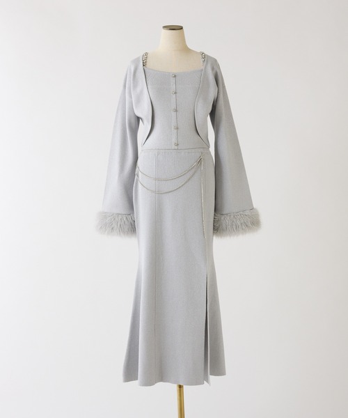 one after another NICE CLAUP（ワンアフターアナザーナイスクラップ）の「【Twinkle collection】アンサンブルニット（アンサンブル・レディース・ブラック/アイボリー/サックスブルー・FREE）」の19枚目の写真