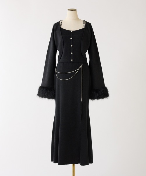 one after another NICE CLAUP（ワンアフターアナザーナイスクラップ）の「【Twinkle collection】アンサンブルニット（アンサンブル・レディース・ブラック/アイボリー/サックスブルー・FREE）」の21枚目の写真