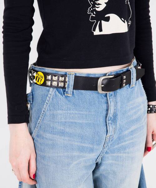 HYSTERIC GLAMOUR(ヒステリックグラマー)の「STUDS BADGES FEVER ベルト(ベルト・レディース・ブラック・FREE)」の7枚目の写真