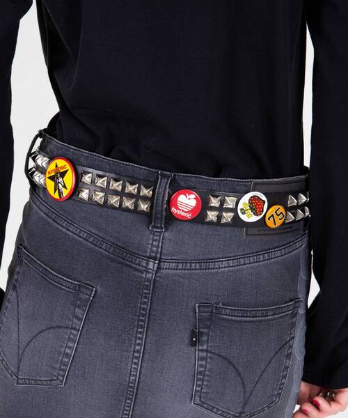 HYSTERIC GLAMOUR(ヒステリックグラマー)の「STUDS BADGES FEVER ベルト(ベルト・レディース・ブラック・FREE)」の10枚目の写真