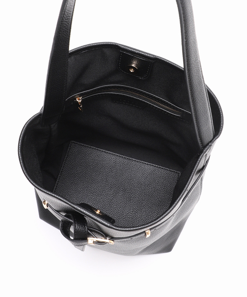 SLOBE IENA（スローブイエナ）の「《WEB限定/追加4》SLOBE ベルトスクエアトートバッグ（ショルダーバッグ・レディース・ブラック・FREE）」の22枚目の写真