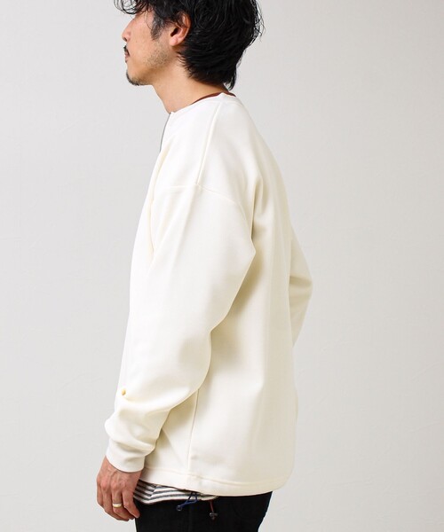 セール】ワッフルフリース ハーフジッププルオーバー（スウェット