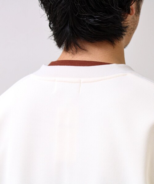 GLOSTER（グロスター）の「ワッフルフリース ハーフジッププルオーバー