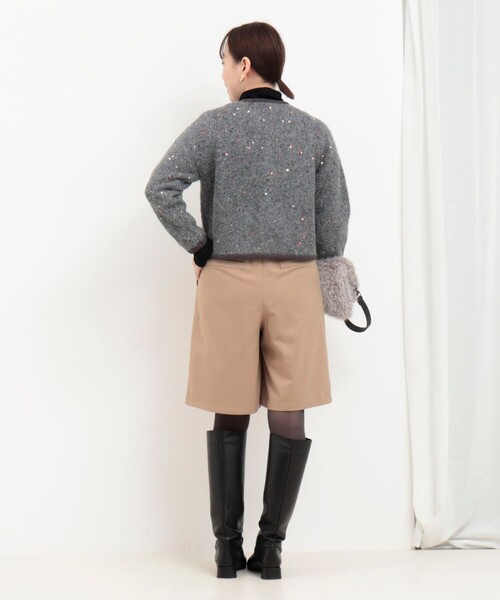 MICO COULIER（ミコクリエ）の「カラフルスパンコールカーディガン（カーディガン/ボレロ・レディース・グレー系その他3/グレー系その他・38）」の6枚目の写真