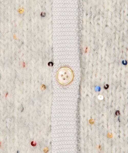 MICO COULIER（ミコクリエ）の「カラフルスパンコールカーディガン（カーディガン/ボレロ・レディース・グレー系その他3/グレー系その他・38）」の18枚目の写真
