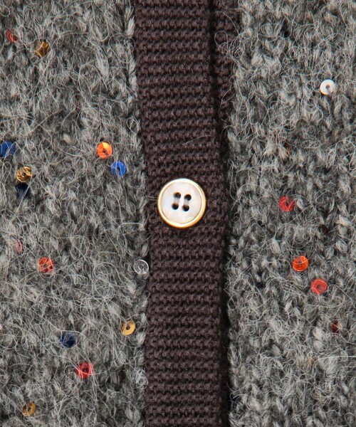 MICO COULIER（ミコクリエ）の「カラフルスパンコールカーディガン（カーディガン/ボレロ・レディース・グレー系その他3/グレー系その他・38）」の21枚目の写真