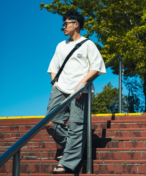 NANGA（ナンガ）の「【WEB先行予約】[NANGA/ナンガ] 別注 ルーズフィット スクエアロゴバックプリント ドローコードTシャツ（Tシャツ/カットソー・レディース・ホワイト/ブルー/ブラック・XL/L/M/S）」の10枚目の写真