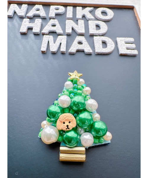 NAPIKO】クリスマスツリーブローチ(MA)（ブローチ/コサージュ）｜tone
