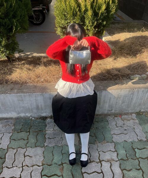 TUO（トゥオ）の「PUDDING BAG_GLOSSY SILVER（トートバッグ・レディース・シルバー・FREE）」の18枚目の写真