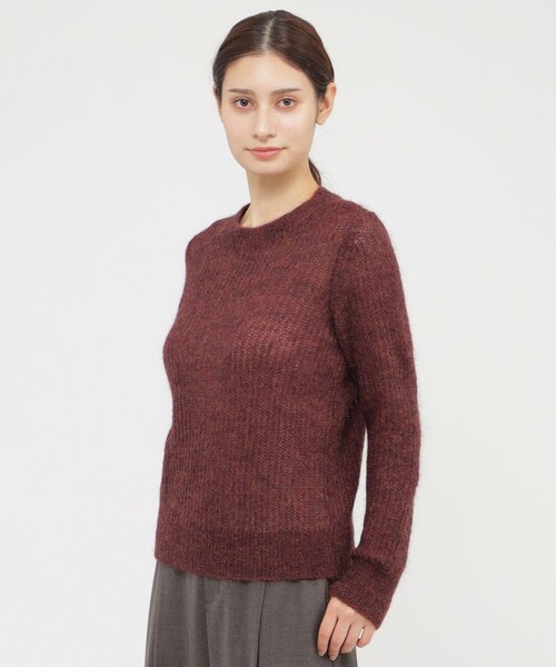 【WEB・一部店舗限定】シャギーモヘヤ混　プルオーバー