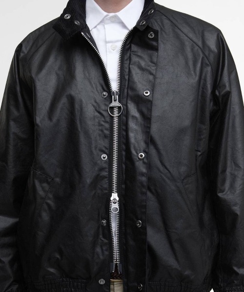 Kinetics(キネティクス)の「Barbour Blouson Transport Waxed Jacket(バブアー ブルゾン トランスポート ワックスド ジャケット)(ブルゾン・メンズ・ブラック・38/40/42)」の7枚目の写真