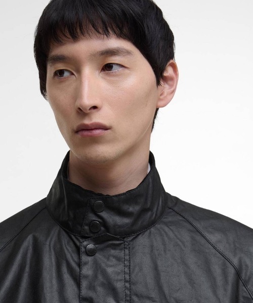 Kinetics(キネティクス)の「Barbour Blouson Transport Waxed Jacket(バブアー ブルゾン トランスポート ワックスド ジャケット)(ブルゾン・メンズ・ブラック・38/40/42)」の8枚目の写真
