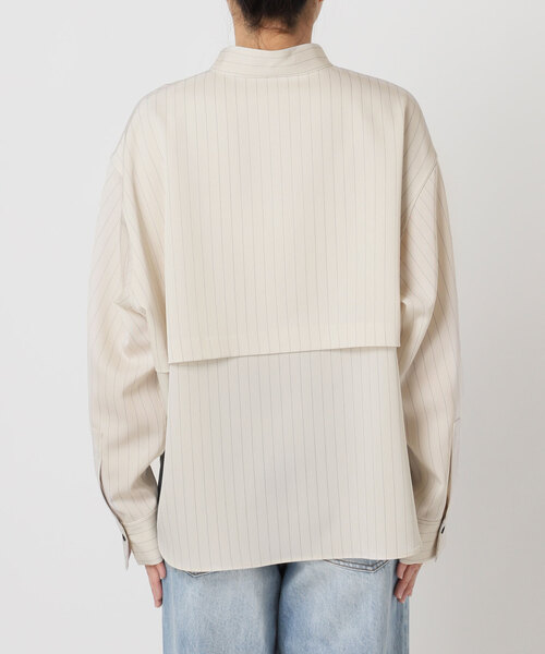 plage（プラージュ）の「Pin stripeバンドカラーシャツ（シャツ/ブラウス・レディース・アイボリー・FREE）」の12枚目の写真