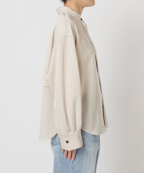 plage（プラージュ）の「Pin stripeバンドカラーシャツ（シャツ/ブラウス・レディース・アイボリー・FREE）」の13枚目の写真