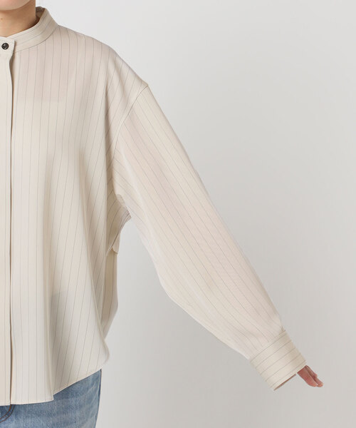 plage（プラージュ）の「Pin stripeバンドカラーシャツ（シャツ/ブラウス・レディース・アイボリー・FREE）」の14枚目の写真