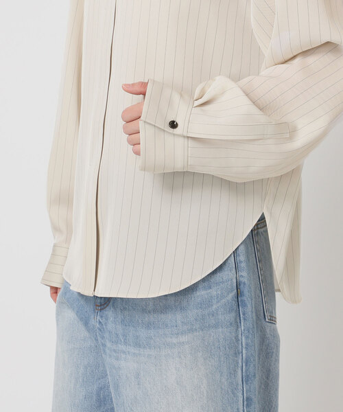 plage（プラージュ）の「Pin stripeバンドカラーシャツ（シャツ/ブラウス・レディース・アイボリー・FREE）」の15枚目の写真