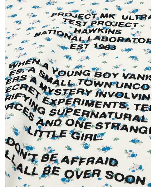 Little sunny bite(リトルサニーバイト)の「●Little sunny bite●stranger things x little sunny bite floral sweat top(スウェット・レディース・ピンク/ブルー・SMALL/MEDIUM)」の4枚目の写真