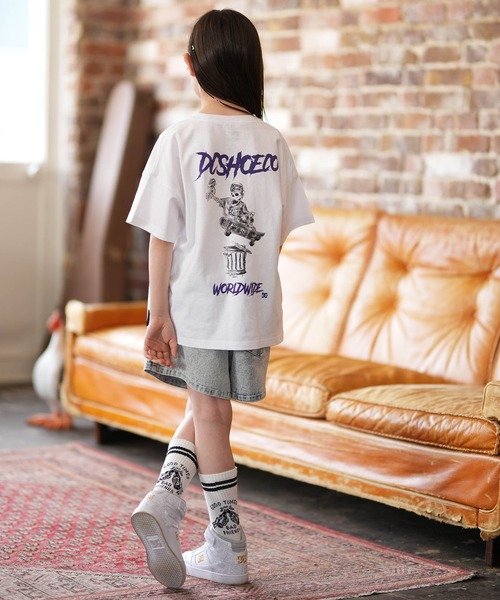 DC(ディーシー)の「DC/ディーシー キッズ デニム ショートパンツ 26 KD GS TIGHT SHORT ムラサキ限定 YWS261523M(その他パンツ・キッズ・ライトインディゴブルー/ブラック・150cm/140cm/130cm)」の10枚目の写真
