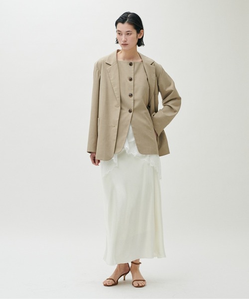 LARUTA】前後2WAY裾レースキャミブラウス（キャミソール）｜LARUTA