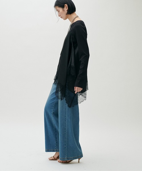 LARUTA 前後2WAY裾レースキャミブラウス LARUTA｜前後2WAY裾レースキャミブラウス | Rakuten Fashion(楽天