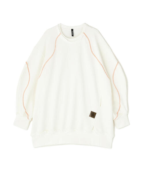 AULA AILA（アウラアイラ）の「AULA AILA/アウラアイラ/別注ウェーブカラースウェット（スウェット・レディース・ブラック/ホワイト系2/ピンク・0）」の2枚目の写真