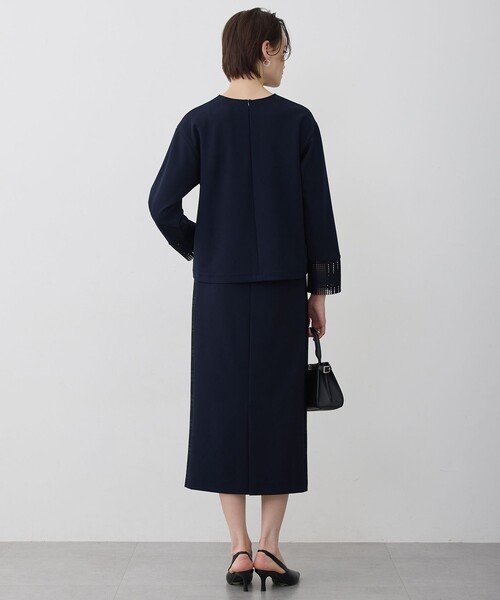 ICB(アイシービー)の「レースコンビジャージー ナロースカート(スカート・レディース・ブラック系/ネイビー系・X-LARGE/LARGE)」の6枚目の写真