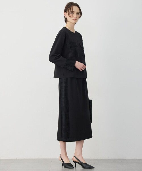 ICB(アイシービー)の「レースコンビジャージー ナロースカート(スカート・レディース・ブラック系/ネイビー系・X-LARGE/LARGE)」の8枚目の写真