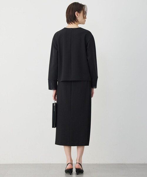 ICB(アイシービー)の「レースコンビジャージー ナロースカート(スカート・レディース・ブラック系/ネイビー系・X-LARGE/LARGE)」の9枚目の写真
