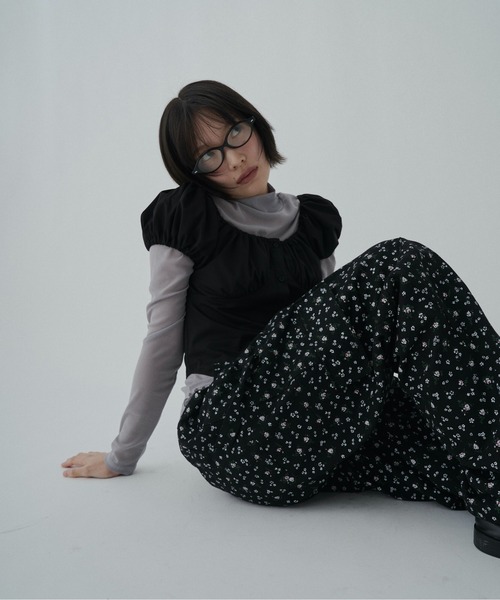 FEKETE(フェケテ)の「gingham 2way puff sleeve blouse / 2WAYパフスリーブブラウス(シャツ/ブラウス・レディース・ネイビー/ホワイト/ピンク/ブラック・LARGE/MEDIUM/SMALL)」の8枚目の写真