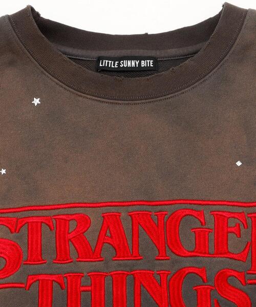 Little sunny bite(リトルサニーバイト)の「littlesunnybite/リトルサニーバイト/stranger things x little sunny bite logo sweat top(スウェット・レディース・ブラック/ピンク/ホワイト・M/S)」の6枚目の写真