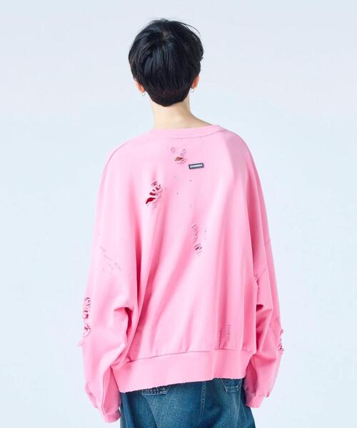 Little sunny bite(リトルサニーバイト)の「littlesunnybite/リトルサニーバイト/stranger things x little sunny bite logo sweat top(スウェット・レディース・ブラック/ピンク/ホワイト・M/S)」の17枚目の写真