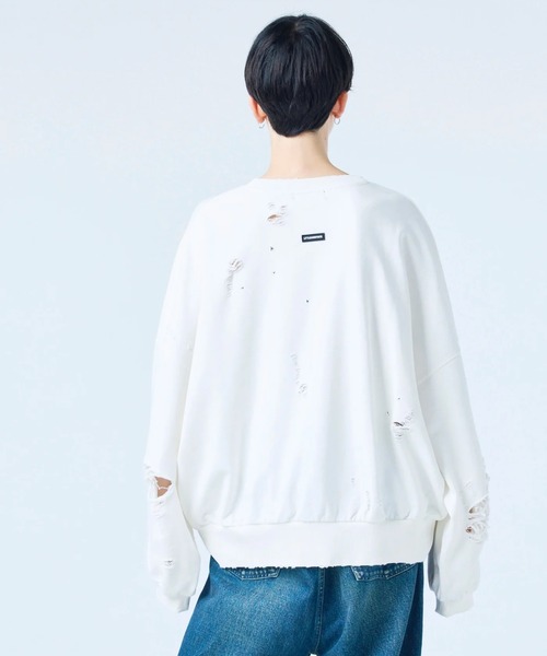 Little sunny bite（リトルサニーバイト）の「littlesunnybite/リトルサニーバイト/stranger things x little sunny bite logo sweat top（スウェット・レディース・ブラック/ピンク/ホワイト・M/S）」の5枚目の写真