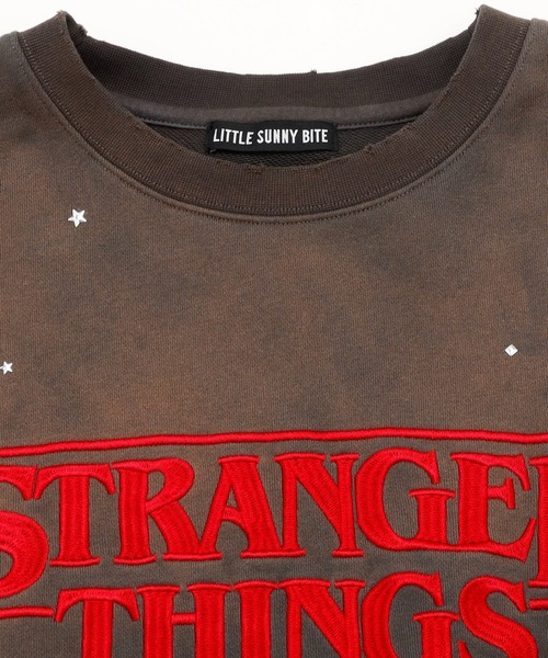 Little sunny bite（リトルサニーバイト）の「littlesunnybite/リトルサニーバイト/stranger things x little sunny bite logo sweat top（スウェット・レディース・ブラック/ピンク/ホワイト・M/S）」の8枚目の写真