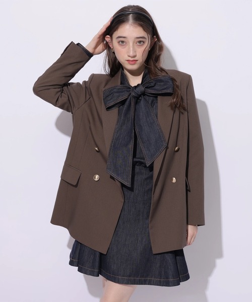 デニムボウタイミニワンピース（ワンピース）｜Rirandture（リランド