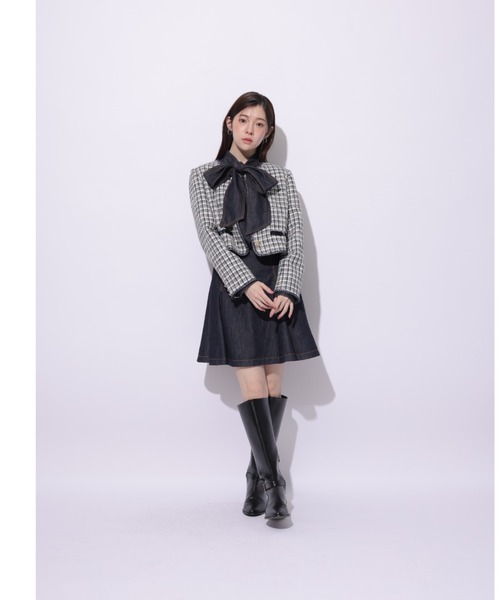 デニムボウタイミニワンピース（ワンピース）｜Rirandture（リランド