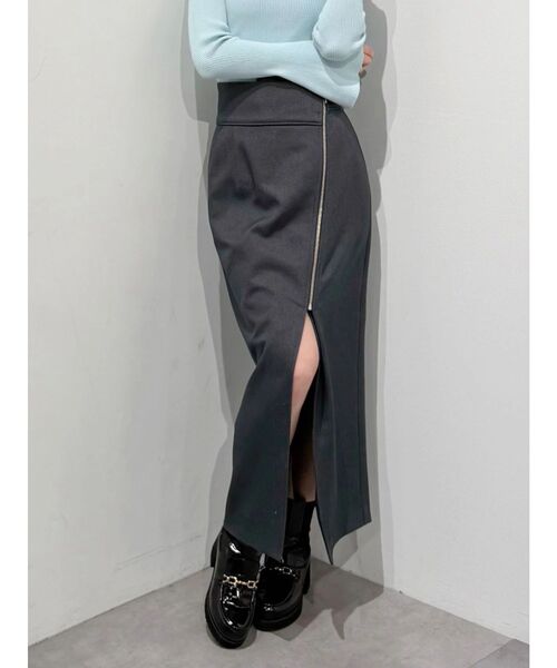 MERCURYDUO(マーキュリーデュオ)の「アシメZIPナロースカート(スカート・レディース・アイボリー/グレー/ミント・SMALL/MEDIUM)」の11枚目の写真