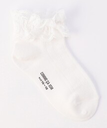 COMME CA ISM | レース付き 針抜き柄 ショートソックス(ソックス/靴下)
