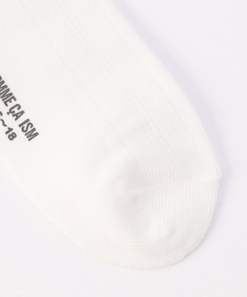 COMME CA ISM（コムサイズム）の「レース付き 針抜き柄 ショートソックス（ソックス/靴下・キッズ・ホワイト・16-18cm/19-21cm/22-24cm）」の4枚目の写真