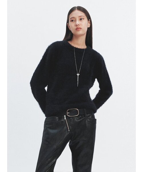 HAVELESS(ハブレス)の「FLUFFY PULL OVER ROUND KNIT BLACK(ニット/セーター・レディース・その他・FREE)」の3枚目の写真