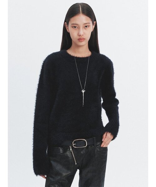 HAVELESS(ハブレス)の「FLUFFY PULL OVER ROUND KNIT BLACK(ニット/セーター・レディース・その他・FREE)」の4枚目の写真