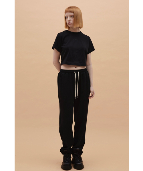 K-GARMENT(カメント)の「WスモールロゴクロップTシャツブラック(Tシャツ/カットソー・レディース・その他・SMALL/X-SMALL)」の1枚目の写真