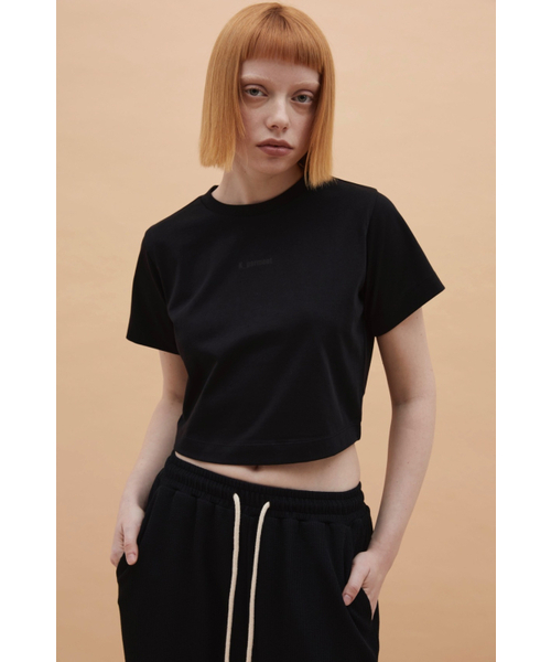 K-GARMENT(カメント)の「WスモールロゴクロップTシャツブラック(Tシャツ/カットソー・レディース・その他・SMALL/X-SMALL)」の2枚目の写真